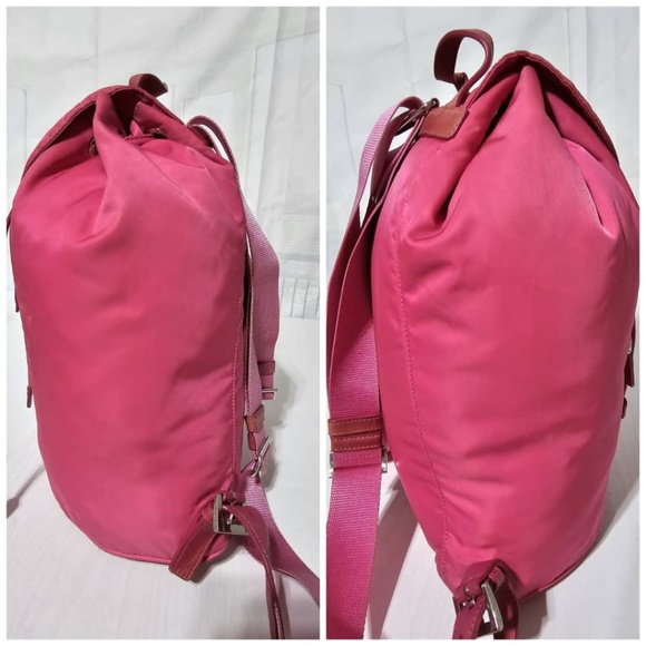 Authentic Prada Tessuto Nylon Backpack Rose Pink - Picture 7 of 16